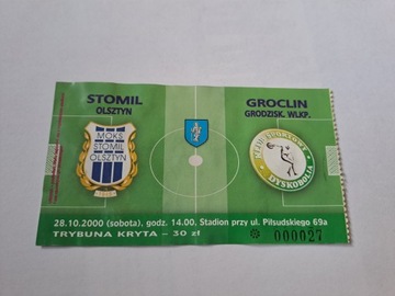 STOMIL OLSZTYN - DYSKOBOLIA GRODZISK 28-10-2000