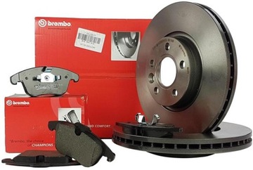 BREMBO TARCZE + KLOCKI PRZÓD FORD MONDEO MK4 IV