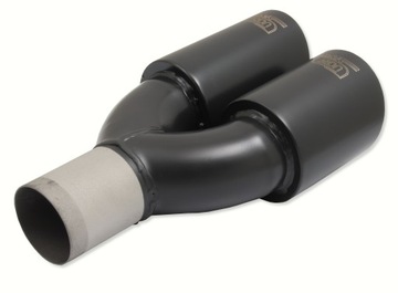 Наконечник глушителя круглый 80 мм | двойной левый