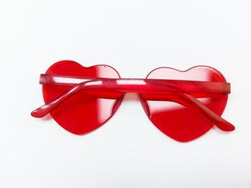 СЕРДЕЧКИ ОЧКИ КРАСНОЕ СЕРДЦЕ БЕЗ РАМКИ CLEO