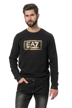 EA7 EMPORIO ARMANI czarna męska bluza z logo r. S