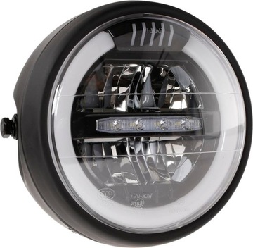 Светодиодный передний фонарь Chopper Cafe Racer Bobber Scrambler, омологация мотоцикла