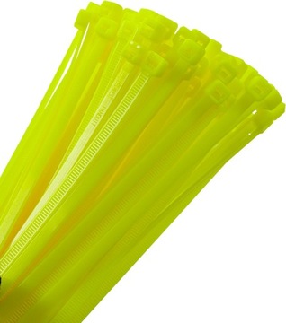 OPASKI ZACISKOWE ŻÓŁTE FLUORESCENCYJNE 4,8X188