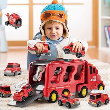 Toy Tir Tir Trainser Transporter Set 6 автомобиль автомобиля