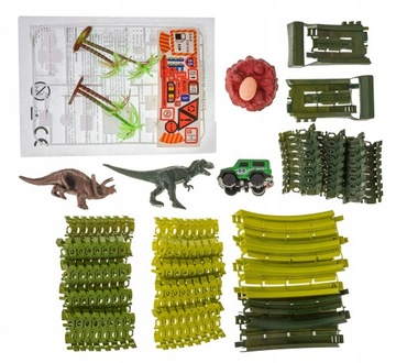 TOR SAMOCHODOWY WYŚCIGOWY XL DINOZAUR AUTO 242cm