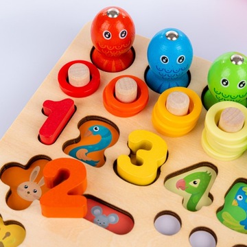 ДЕРЕВЯННЫЕ ПАЗЛЫ ШАРИКИ БУСЫ ПАЗЛ МОЗАИКА