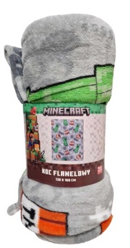 Koc kocyk coral MINECRAFT 130x160cm