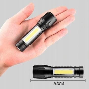 МАЛЕНЬКАЯ ТАКТИЧЕСКАЯ КАРМАННАЯ ЛАМПА USB LED XPE COB