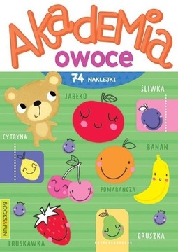 Akademia owoce książka z naklejkami