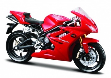 MAISTO 39300 TRIUMPH DAYTONA 675 Z PODSTAWKĄ 1/18