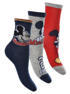3-pak skarpetek Disney Myszka Mickey 31/34