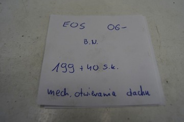 Механизм открытия крыши Eos, петли, электроприводы