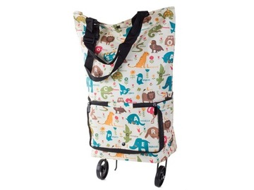 Torba na zakupy wózek z kółkami na ramię składana