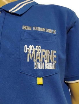 Bruno Banani bawełniany t-shirt polo kieszeń XL