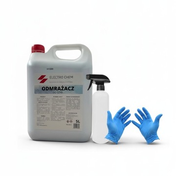 ODMRAŻACZ DO SZYB MOCNY -40°C 5L + ATOMIZER 500ml + Rękawiczki