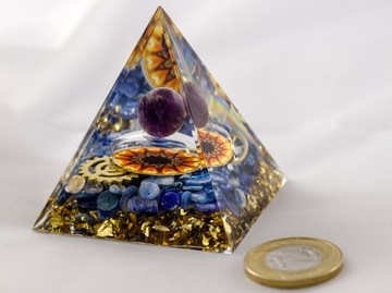 ПИРАМИДА ОРГОНИТ АМЕТИСТ ЦИАНИТ КИАНИТ МЕДЬ ГАРМОНИЯ ЧАКРА РЕЛАКСАЦИЯ 5см
