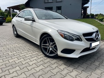 Mercedes Klasa E W212 Coupe Facelifting 400 333KM 2015 Mercedes E400 Coupe 333KM Biała Perła Stan Idealny