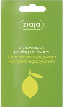Ziaja Limonkowy Peeling do twarzy orzeźwiający 7ml