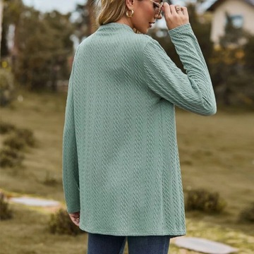 Solid Color Long Sleeve Cardigans Shirts 2023 Autu