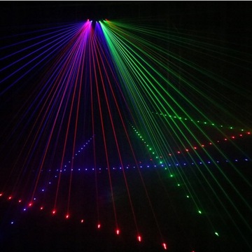 ЛАЗЕРНЫЙ СВЕТ С 6 ЛИНЗ RGB ДВИЖУЩЕГОСЯ ЛУЧА