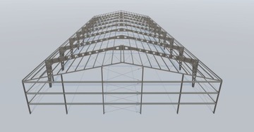 Konstrukcja stalowa hala 30x54x6 KOBEX HALE