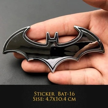 3D Car Stickers Cool Metal Bat Auto Logo Car Styling Metal Bat Badge