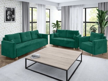 Zestaw wypoczynkowy LUSIA 3+2+1 Kanapa Sofa Fotel