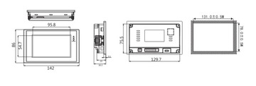 Панель оператора Wecon 4,3 дюйма PI3043ie HMI
