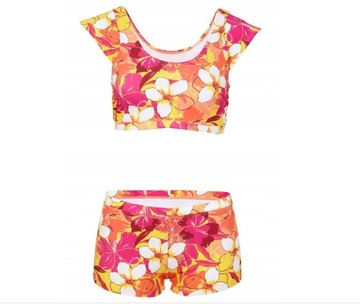 BIKINI STRÓJ DWUCZĘŚCIOWY BIUSTONOSZ BUSTIER SPODENKI SZORTY _38 (E4)