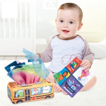 СОРТЕР С САЛФЕТКАМИ ПЛЮШЕВЫЕ ЖИВОТНЫЕ MONTESSORI SENSORY