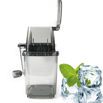 KRUSZARKA DO LODU TWORZYWO /STAL MANUALNA RĘCZNA -CZARNY