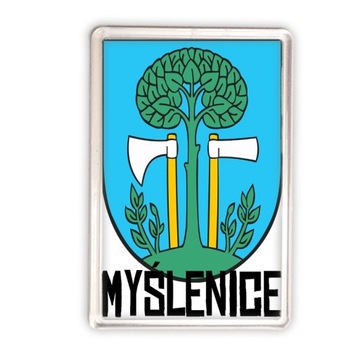 magnes akrylowy Myślenice herb