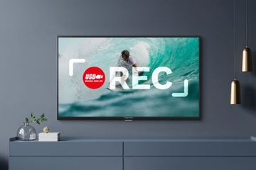 Телевизор Kruger&Matz с диагональю 32 дюйма, Smart DVB-T2/S2 H.265 HEVC