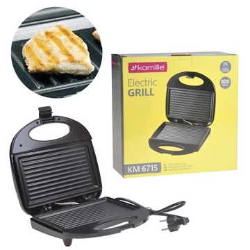 TOSTER OPIEKACZ SKŁADANY DO KANAPEK TOSTÓW SANDWICH KAMILLE