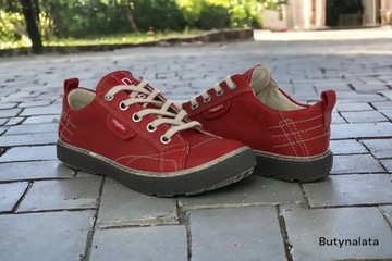 Nagaba czerwony półbuty 243 skórzane buty damskie i młodzieżowe R38