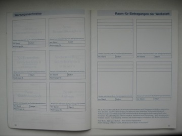 Сервисная книжка Ford немецкая 1999 г. Сервис Ford