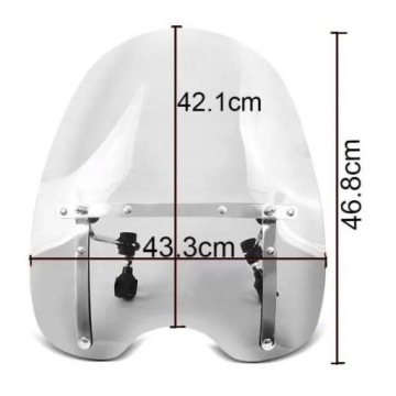 СТЕКЛО ЛОБОВОЕ ЯРКОЕ HONDA CM 400 T NC01 (18704)