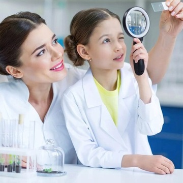 БОЛЬШОЕ СТЕКЛЯННОЕ УВЕЛИЧЕНИЕ 10-кратное УВЕЛИЧЕНИЕ С 18-кратным светодиодным освещением + БЕСПЛАТНАЯ ТКАНЬ