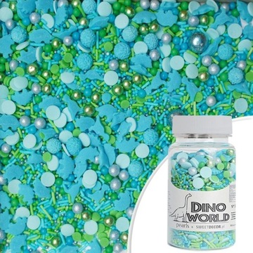 Posypka cukrowa - Dino World, mix, 70 g