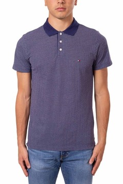 Koszulka polo Tommy Hilfiger MicroPrint SLIM r.M