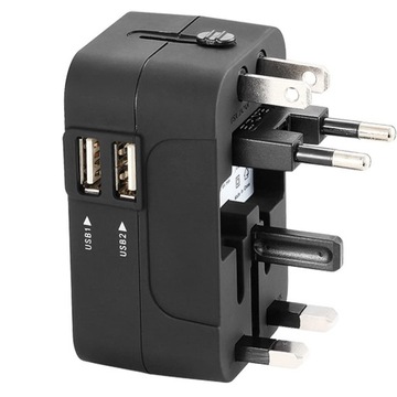 Универсальный адаптер адаптер US UK EU AUST USB World Charger