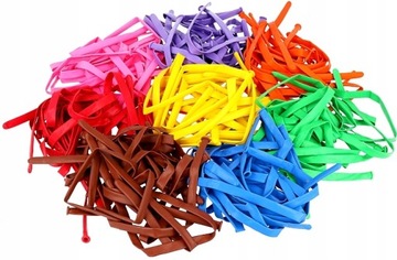 B3 ШАРЫ ДЛЯ СКРУЧИВАНИЯ МОДЕЛИРОВАНИЯ, РАЗНОЦВЕТНЫЕ ТРУБКИ, ДЛИННЫЕ 200 шт.