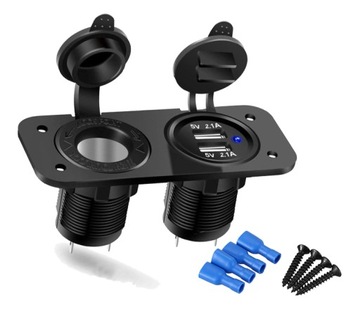 Dodatkowe gniazdo zapalniczki ładowarka 2x USB 3,1