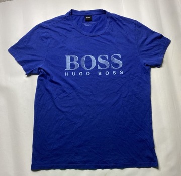 Hugo Boss Sun Protection UV ORYGINALNY niebieski T SHIRT KOSZULKA rozm XL