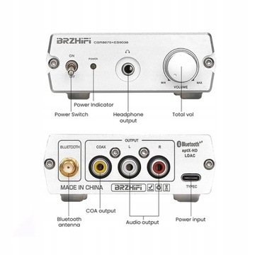 Аудиоресивер Fever HIFI Bluetooth 5.0 CSR8675 BT