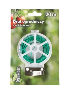 POWLEKANY DRUT OGRODNICZY DO PODWIĄZYWANIA ROŚLIN Z OBCINACZEM 20 m