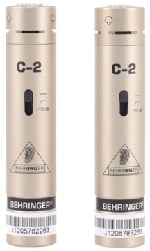 Mikrofon kondensatorowy pojemnościowy overhead Behringer C-2 Stereo 2 szt.