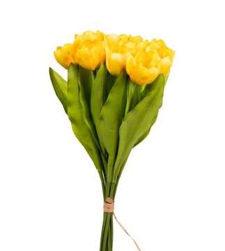 Tulipany tulipan bukiet żółty sztuczny
