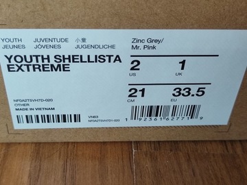 Утепленные, водонепроницаемые зимние ботинки THE NORTH FACE SHELLISTA EXTREME, размер 33,5
