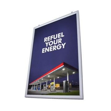 Rama podświetlana LED dwustronna B2 / 500 x 700 mm